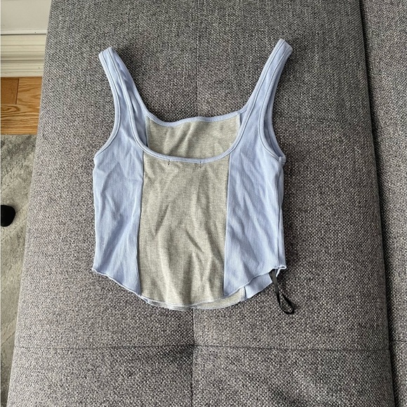 3/22 🧡 Blue and grey corset tank top - Picture 6 of 8